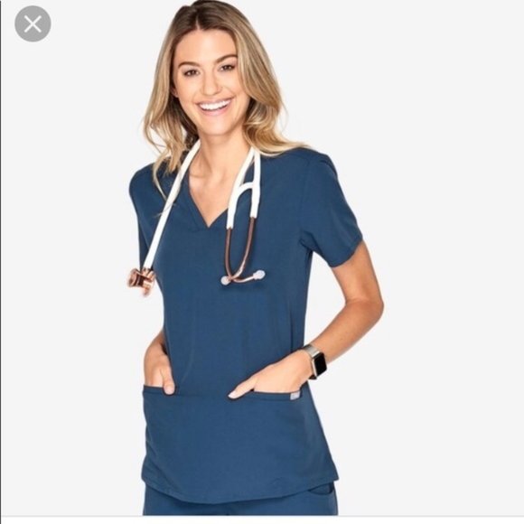 Figs Tops Figs Alps Blue Technical Collection Scrub Top Poshmark